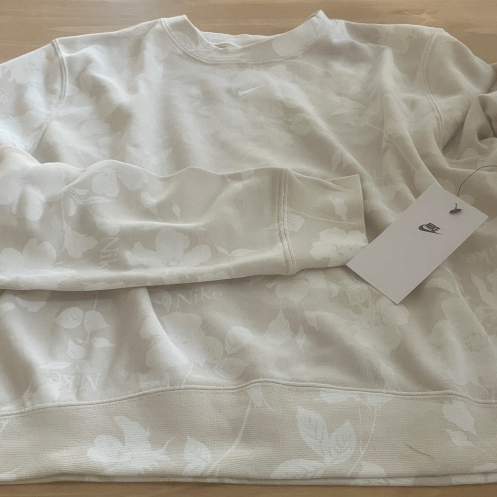 Nike Cream Floral Sweatshirt